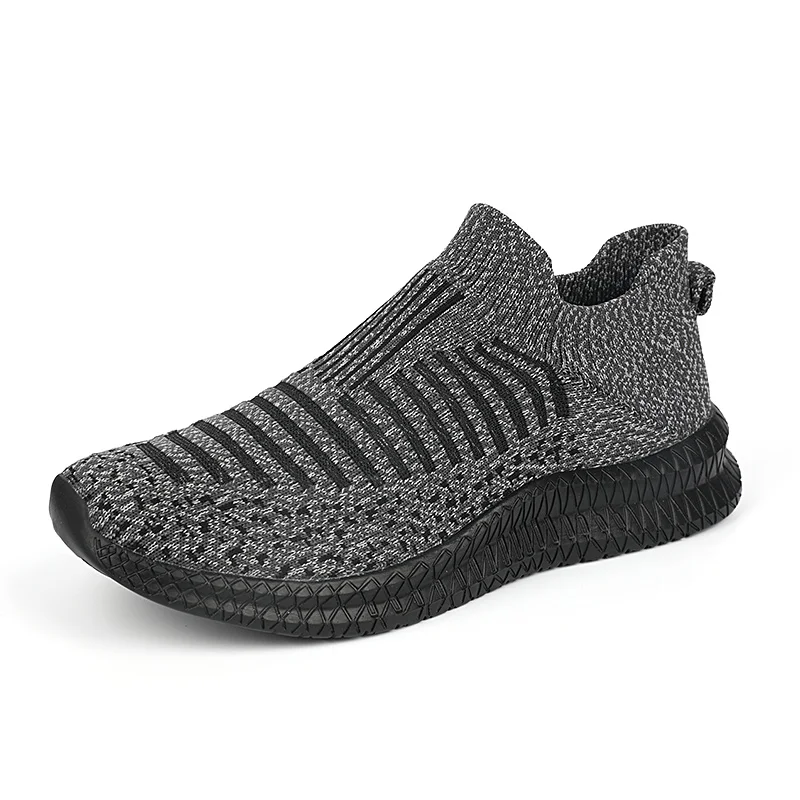 Mens Walking Shoes Fashion Breathable Slip on Socks Shoes Unisex Shock Absorption Lightweight Outdoor Casual Sneakers