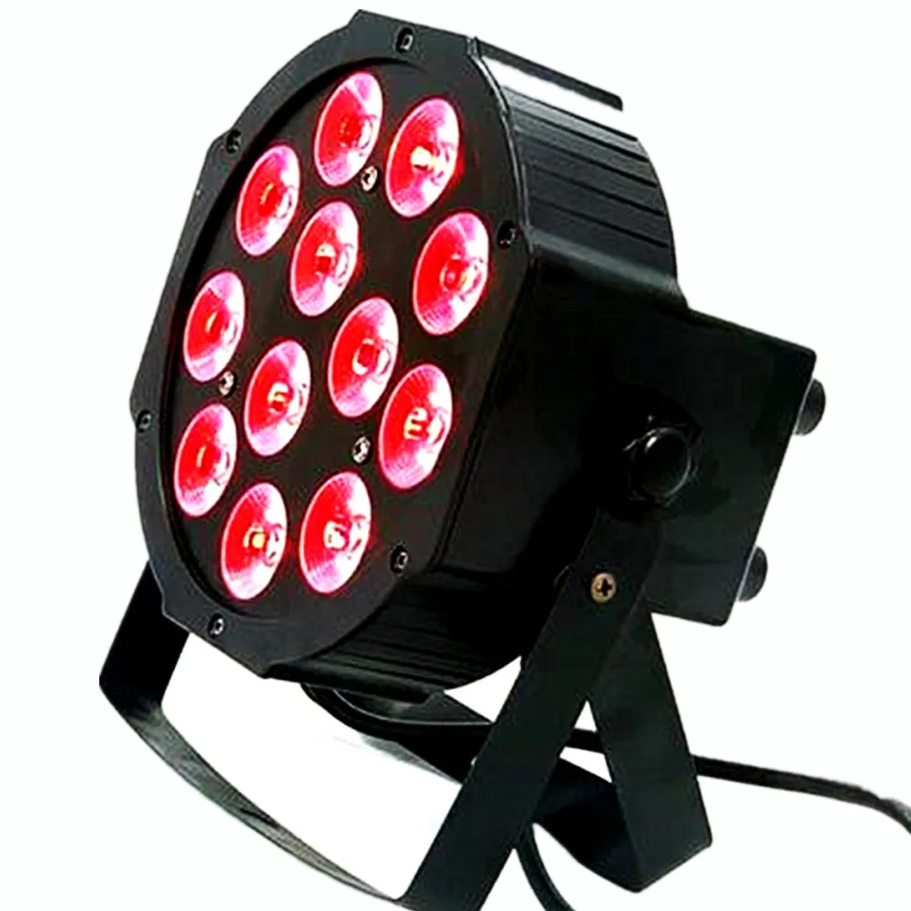 NEW 12X18W Led Par Light RGBWAUV DJ control Disco Wash Lights Equipment 8 Channels Dmx 512 LedStage Lighting