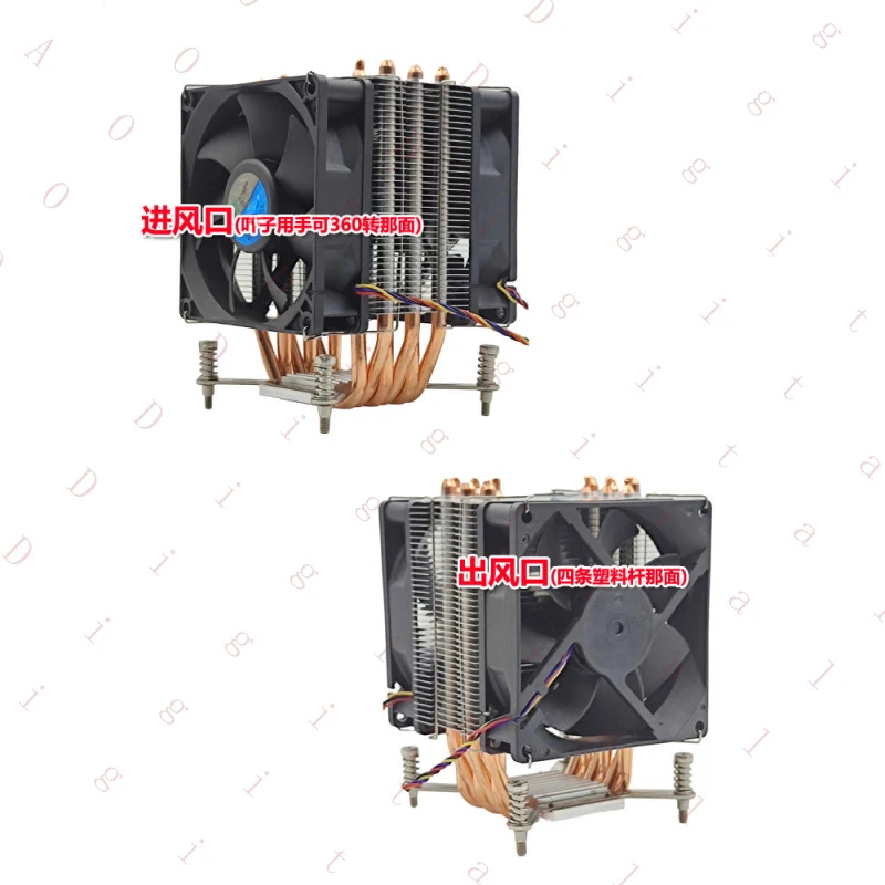 6 copper pipes 2011-pin CPU cooler for dual-channel server motherboard X99 X79 desktop silent fan 2066