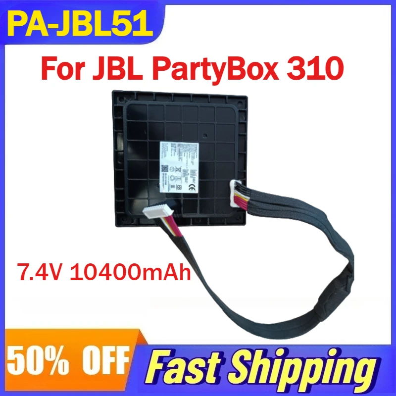 

7.4V 10400mAh PA-JBL51 Li-Ion Battery for JBL PartyBox 310 Bluetooth Speaker Batteries GSP-ICR2S4P-PB350A Accessories