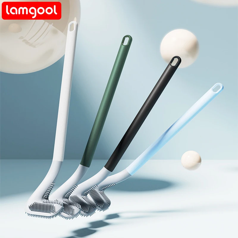 Lamgool Golf Toilet Brush Soft Bristles Long Handle for Bathroom Cleaning Tool Wc Accessories Toilet Cleaning Brush Wall Mount