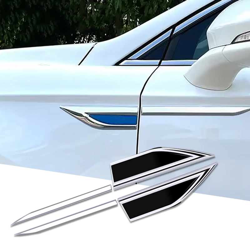 Insignia de hoja lateral para guardabarros lateral de coche, pegatina decorativa para Toyota Camry COROLLA Rav4 Ralink REIZ CROWN PRIUS REIZ VIOS Auris