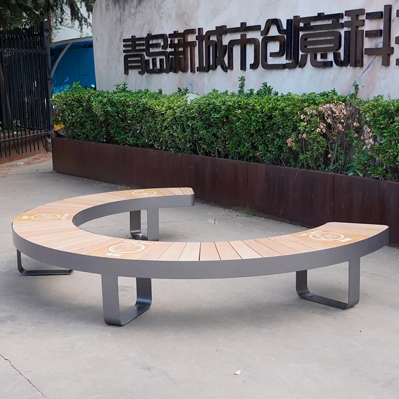 Park lounge chair, outdoor bench, creative lounge chair, airport square bench landscape bench
