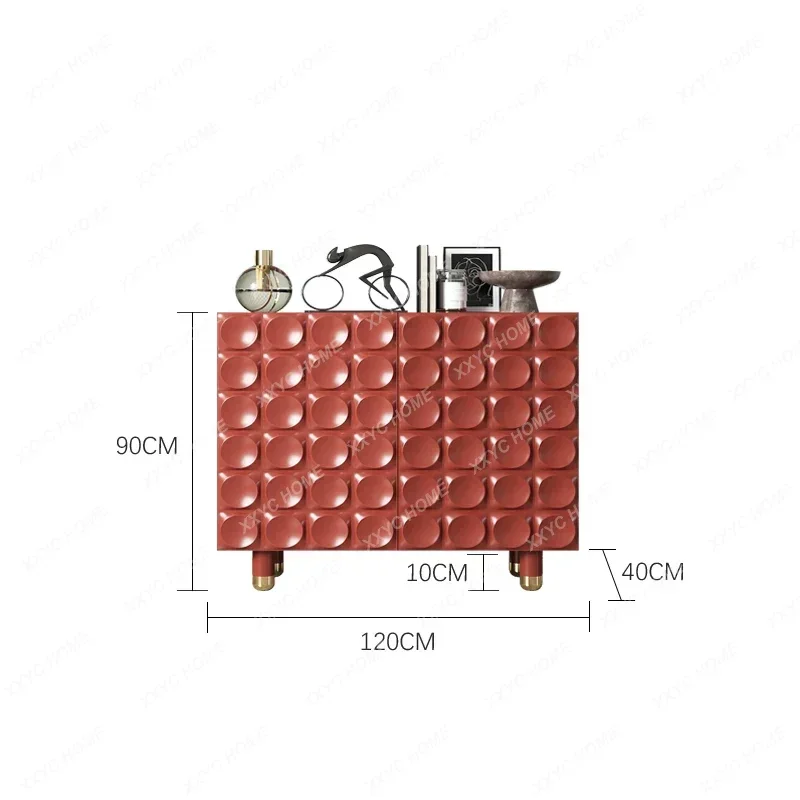 JJxzLight Luxury Entrance, Modern Simplicity, Living Room Solid Wood Tea, Italian Minimalism, Side Cabinet
