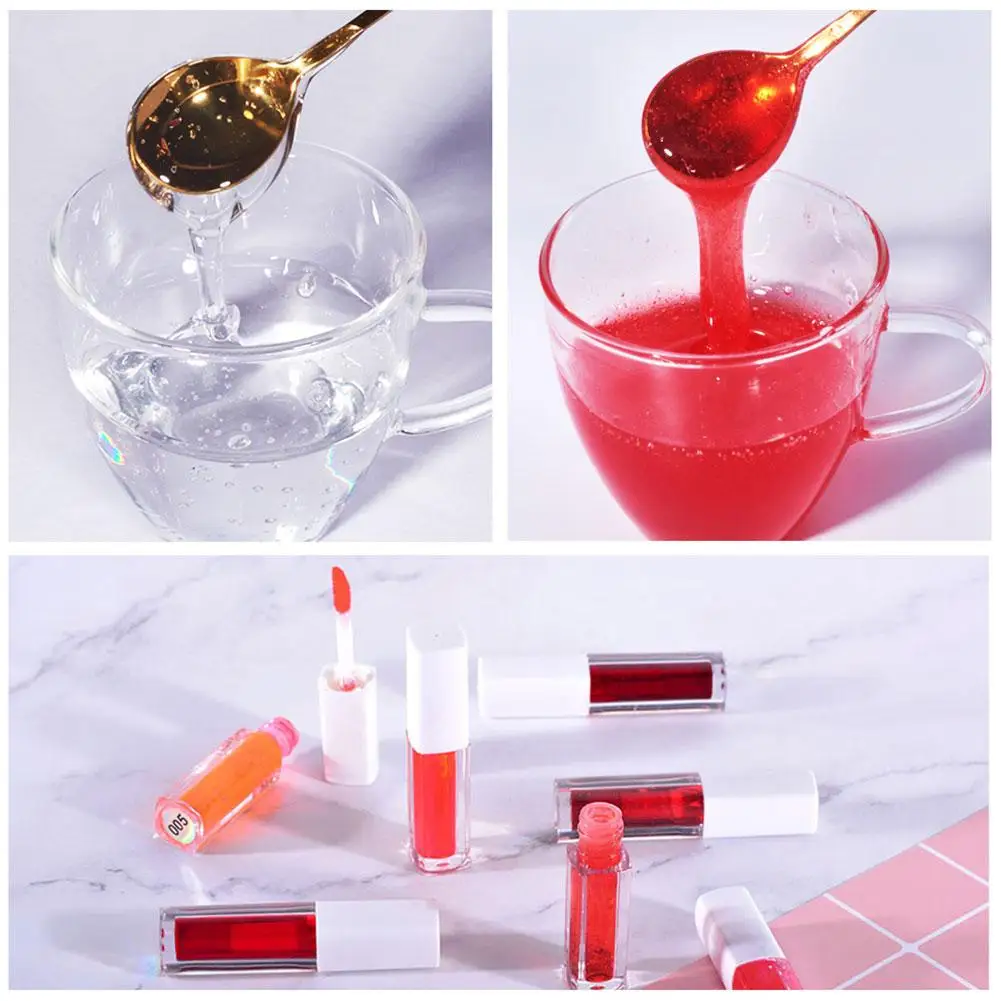 12 cores diy artesanal brilho labial multi-cor tingimento pigmento portátil lipgloss cosméticos para salão profissional doméstico