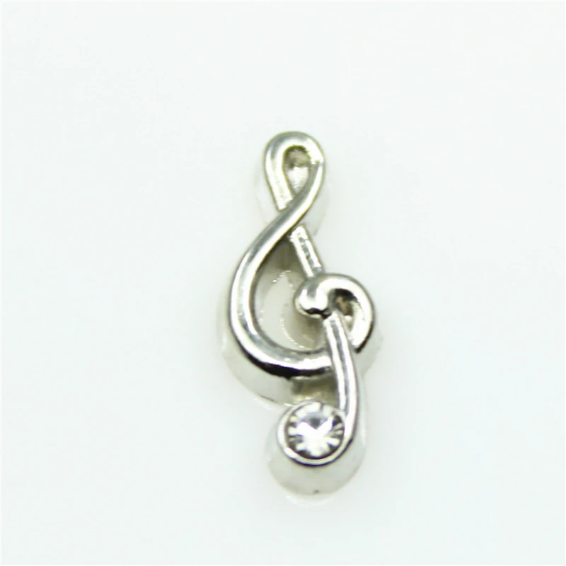 Hot Selling 20pcs/Lot Music Note Violin Floating Charms For Glass Lockets Jewelry Accessory