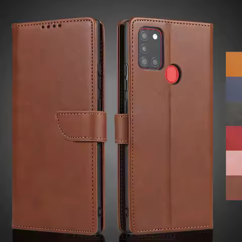 A21s Case Wallet Flip Cover Leather Case for Samsung Galaxy A21s Pu Leather Phone Bags protective Holster Capa Fundas Coque