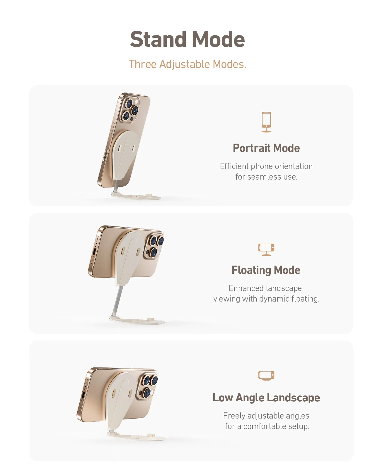 Магнитный многофункциональный держатель для мобильного телефона TELESIN 300 °   Поворотная подставка для камеры телефона, стабилизатор для съемки, настольный держатель для телефона, подставка