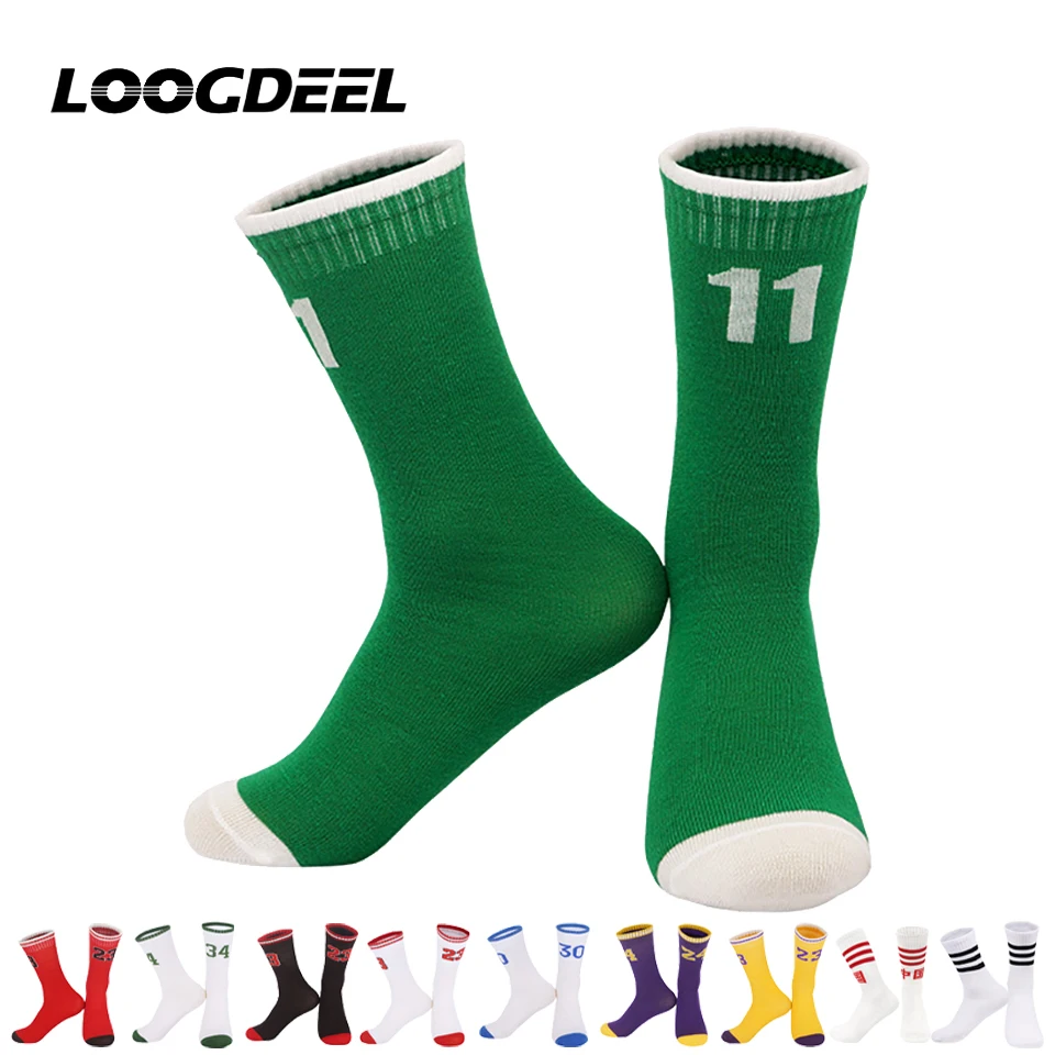 Loogdeel 1 Pair Professional Sports Socks for Kids High Top 