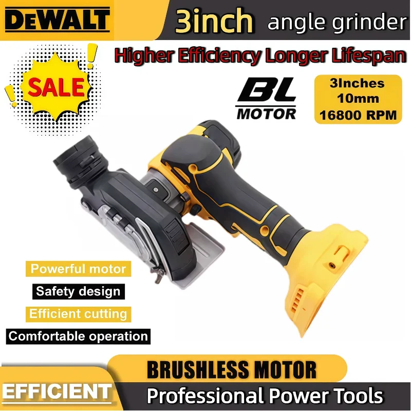 

Dewalt 3 Inch Mini Angle Grinder Cordless Electirc CUT OFF Tool Cutting Circular Saw Power Tool For Dewalt 20V Battery