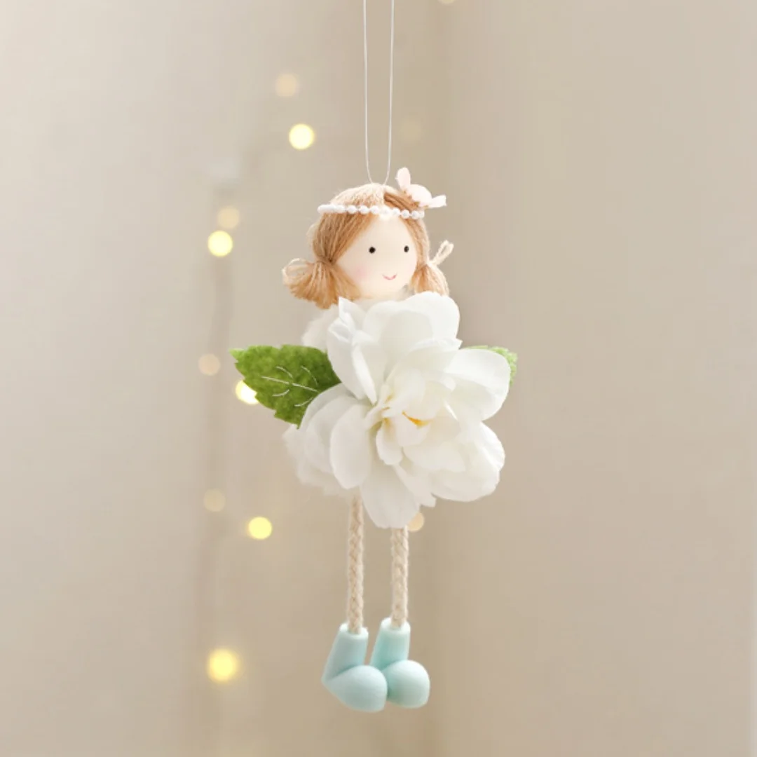 2024 Easter Flower Angel Girls Window Sitting Fairy Tree Hanging Figurine For Woman Gift Home Wedding Birthday Party Decoration