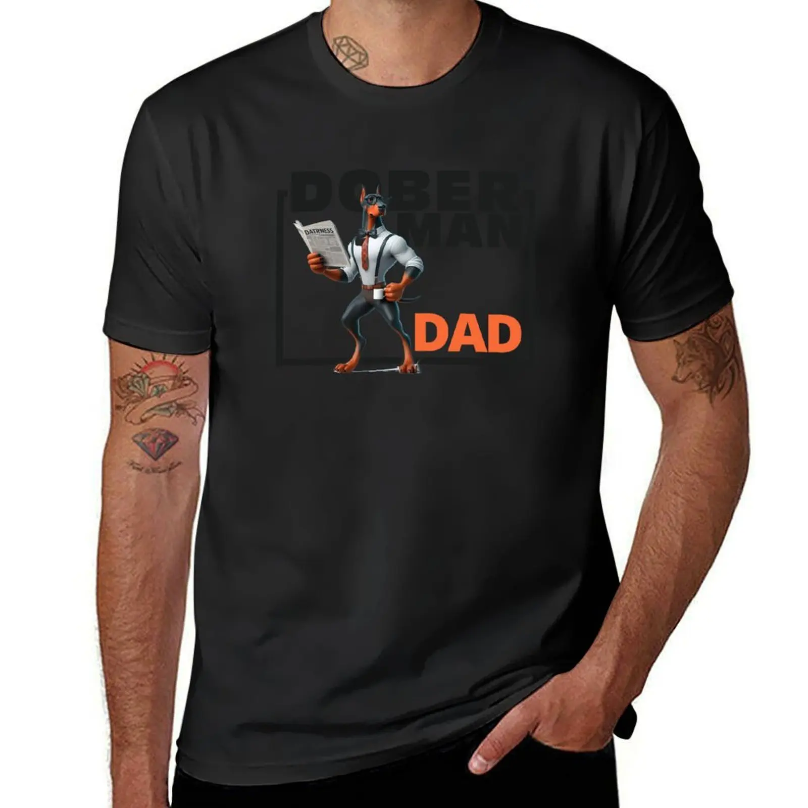 Doberman Dog, Doberman DAD and MOM Gift T-Shirt quick-drying summer top t shirts for men pack