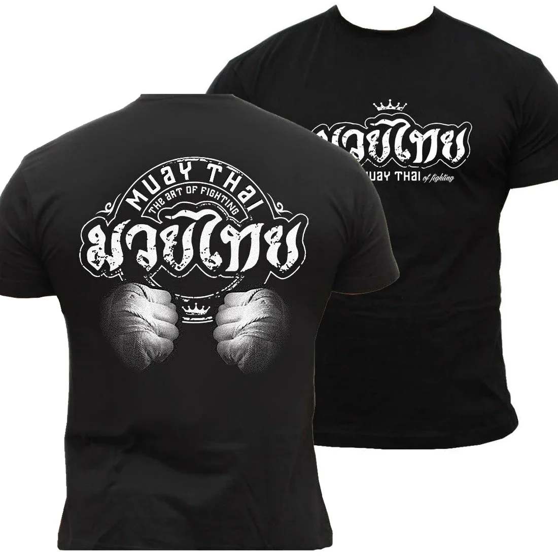 The Art of Fighting MMA Muay Thai Martial Arts T-Shirt 100% Cotton O-Neck Summer Short Sleeve Casual Mens T-shirt Size S-3XL