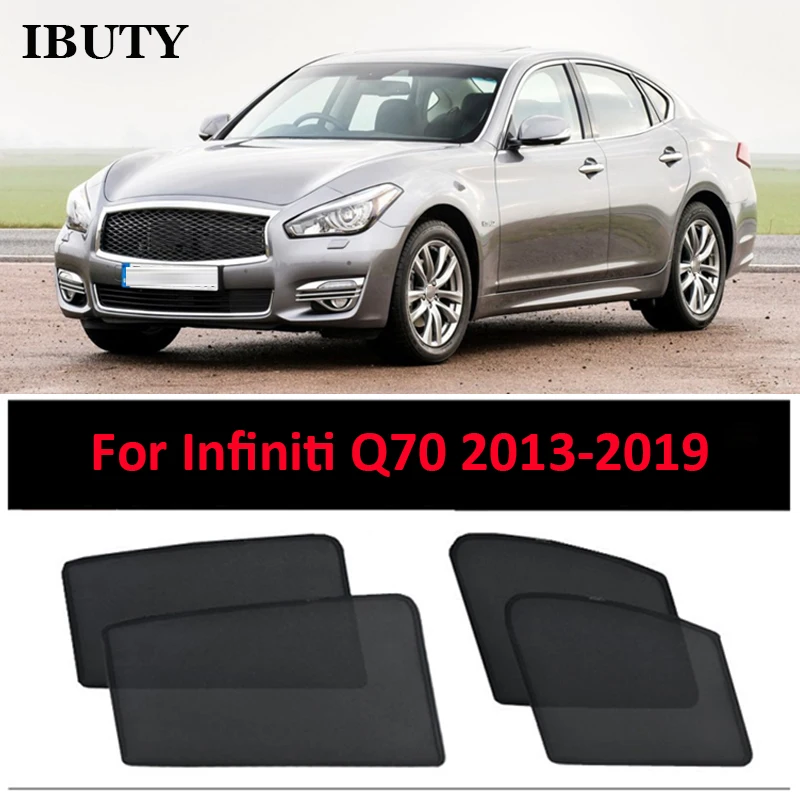 

For Infiniti Q70 Y51 2013-2019 Car Sunshade Side Window Mesh Curtains Sun Visor Sunscreen Heat Insulation Shade Protection Cover