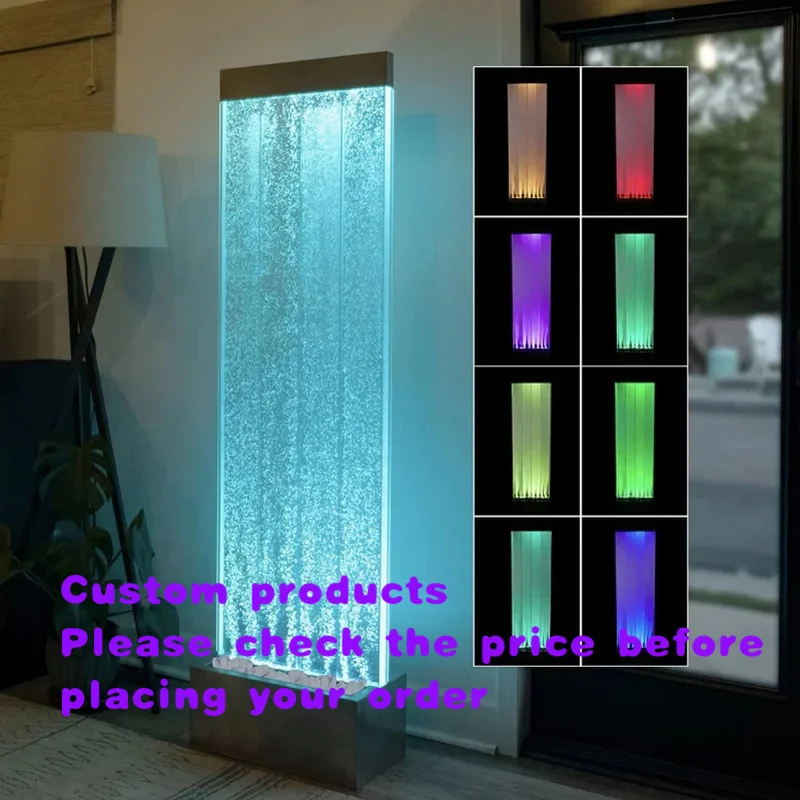 custom.Hot Sale Contemporary Restaurant Furniture Sea Life Theme Led Bubble Panel Acrylic Partition Wall Customizable Size