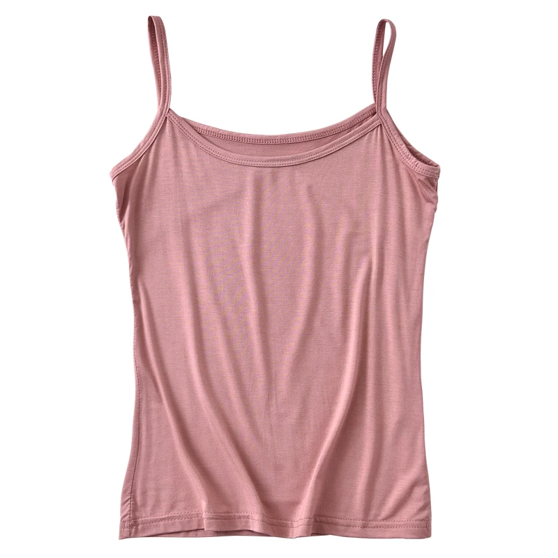 8Colors Modal Camisole Vest Female Short Slim Bottoming Shirt Inside Sexy Fashion Thin Tops Spaghetti Strap Tanks Korean Style