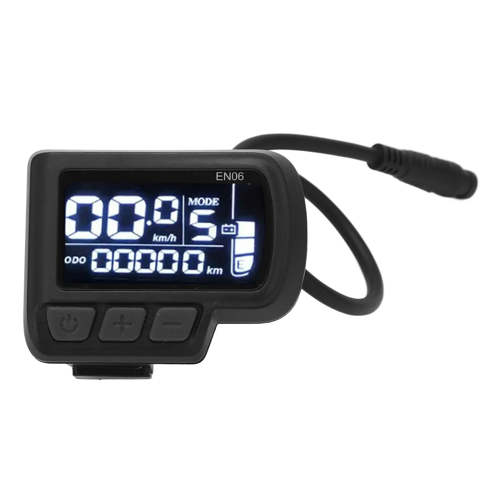 

EN06 LCD Bike Display Meter Speedmeter with Light Connector 6pin Waterproof Wire 24V 36V 48V 60V Electric Bike Display Panel