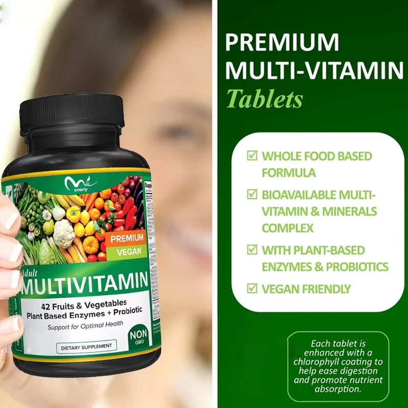 

Male and female multivitamins, 42 types of fruits and vegetables with probiotics, support energy metabolism and immune system
