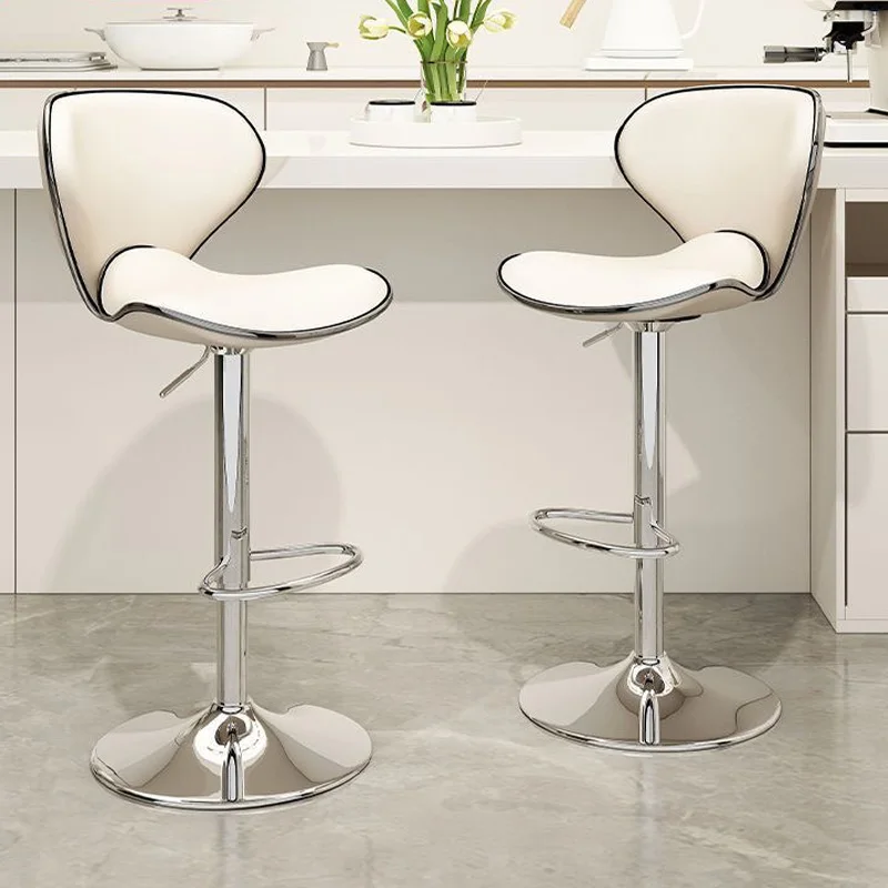 2pcs Liftable Rotatable Bar Stool High Desktop Stool for Cashier Desk Adjustable Height Swivel Chair for Kitchen Island
