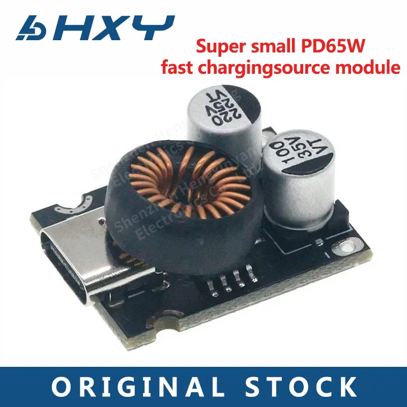 DC-DC Power Buck Module 12-30V to PD2.0/PD3.1 QC3.0 Fast Charging Single USB Charging Converter Board