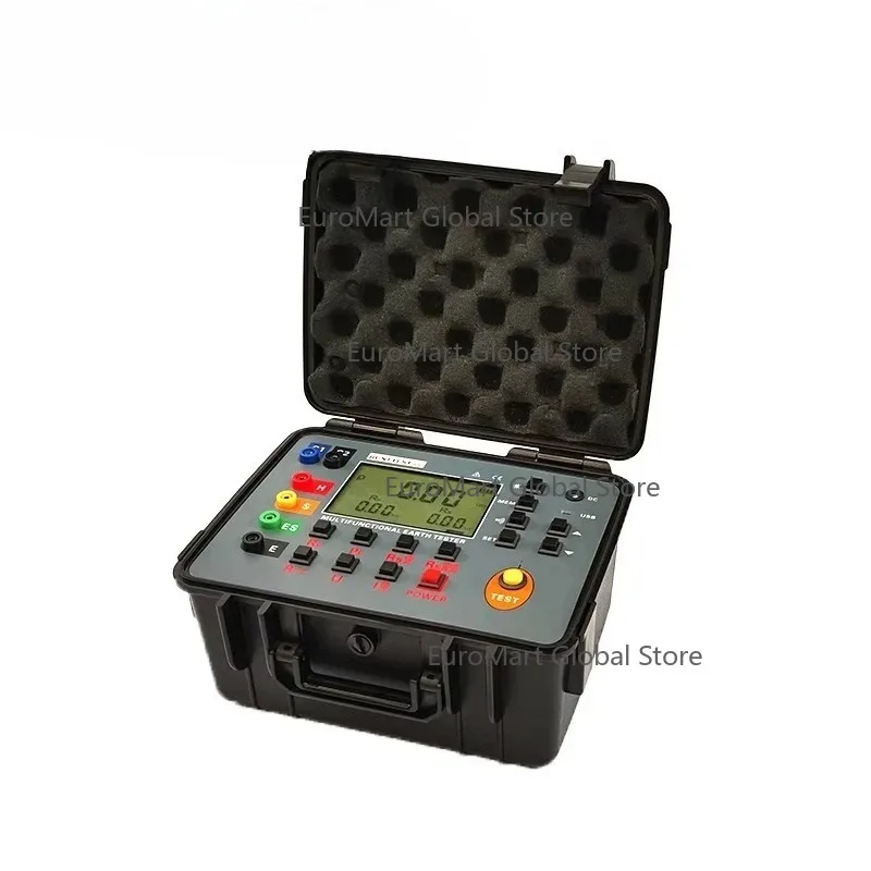 

Earth Tester 0.01 Accuracy Clamp-on Ground Resistance Tester Multi-Functional Earth Resistance Meter