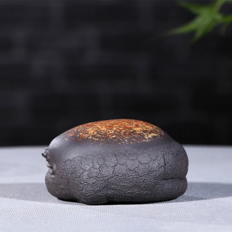 Purple sand golden toad tea pet can raise lucky tea to play tea table accessories tea figurine teapets Purple Clay Zen