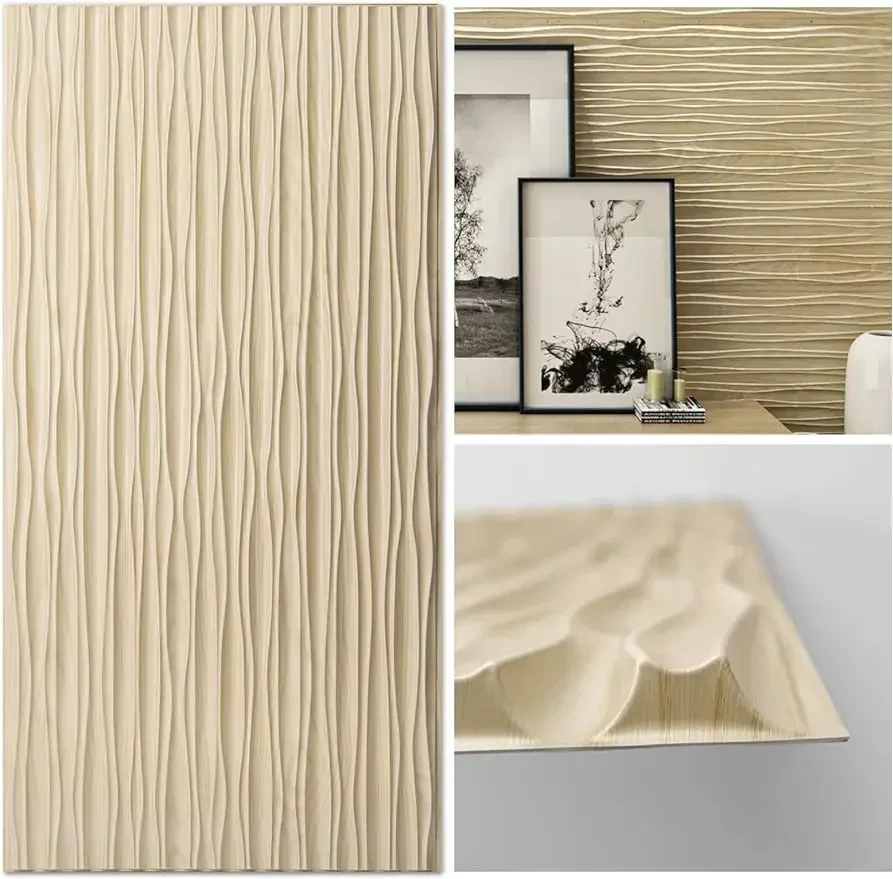 

Art3d Maple Large PVC 3D Wall Panels for Interior Wall Décor, Drop Ceiling Tile 2x4