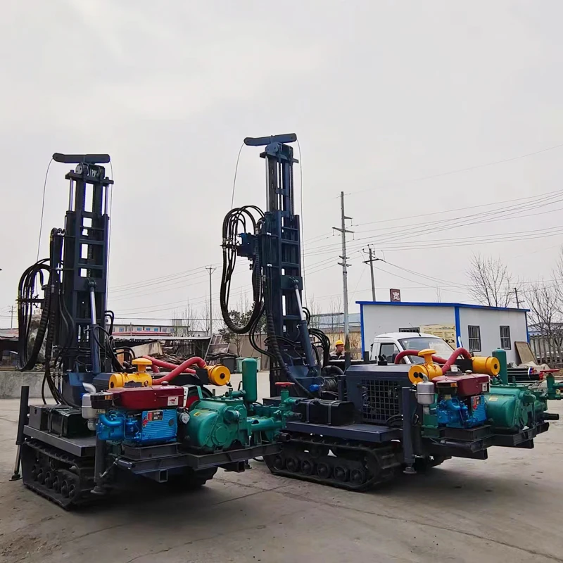 China Blast Hole Pneumatic Drilling Rig Machine Air Compressor Mine Borehole Rock Core Water Well Drilling Rigs Machinery for US