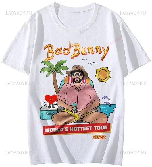 سيئة الأرنب أون فيرانو الخطيئة تي مطبوعة تي شيرت سيدة الرجال الكلاسيكية س الرقبة مضحك 90S Ullzang نمط Camisetas Ropa Mujer تي شيرت على طراز هاراجوكو