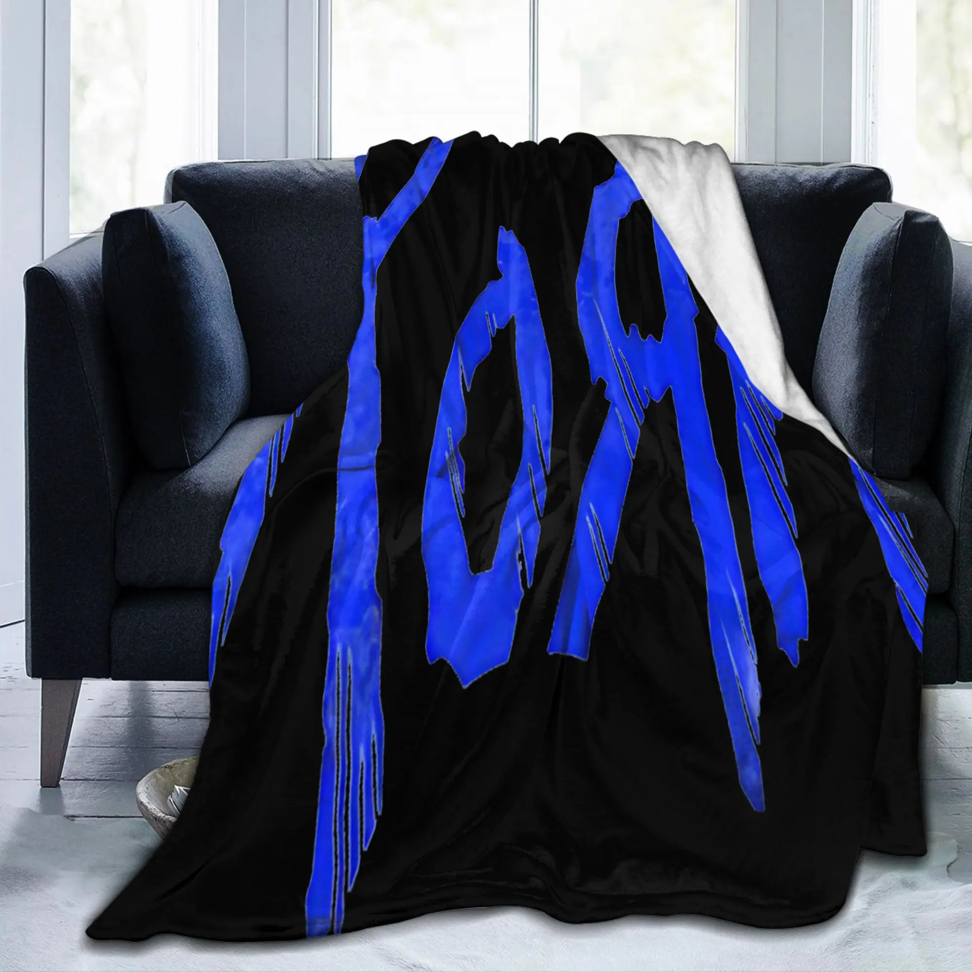 Korns Rock Fleece Blanket Music Creative Throw Blankets for  Sofa Bedding Lounge 125*100cm Plush Thin Quilt