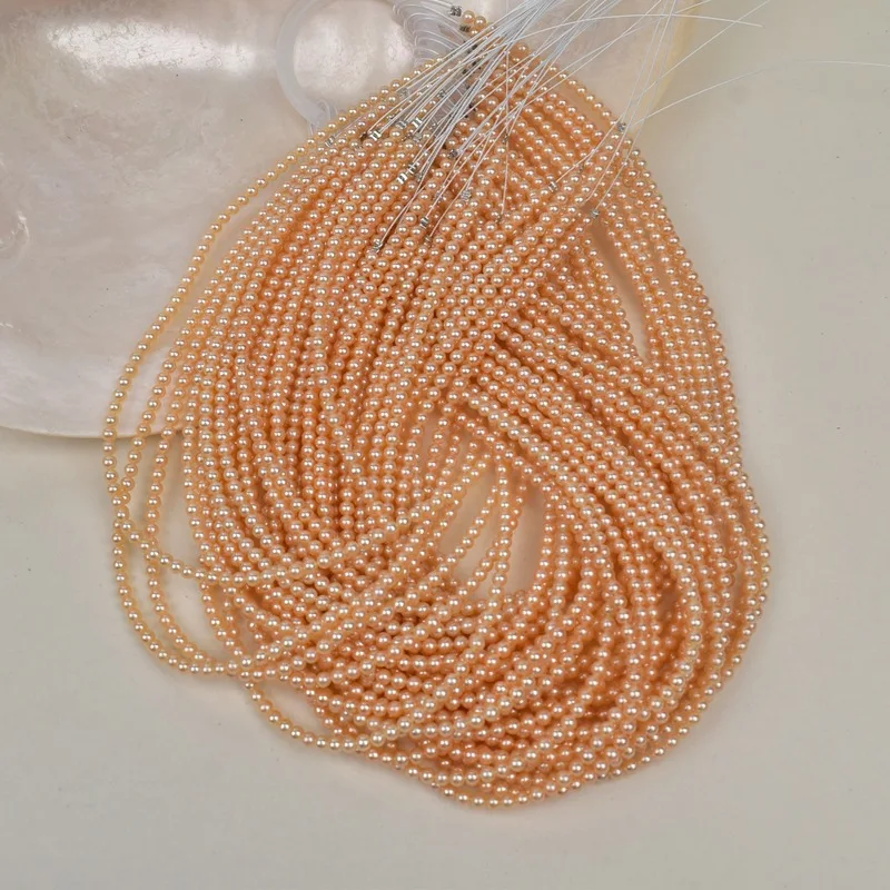 

3-4mm AAA Natural Freshwater Pearl Strong Light Beads for Jewelry Making DIY Necklace Bracelets Accessories Handicrafts Supplies