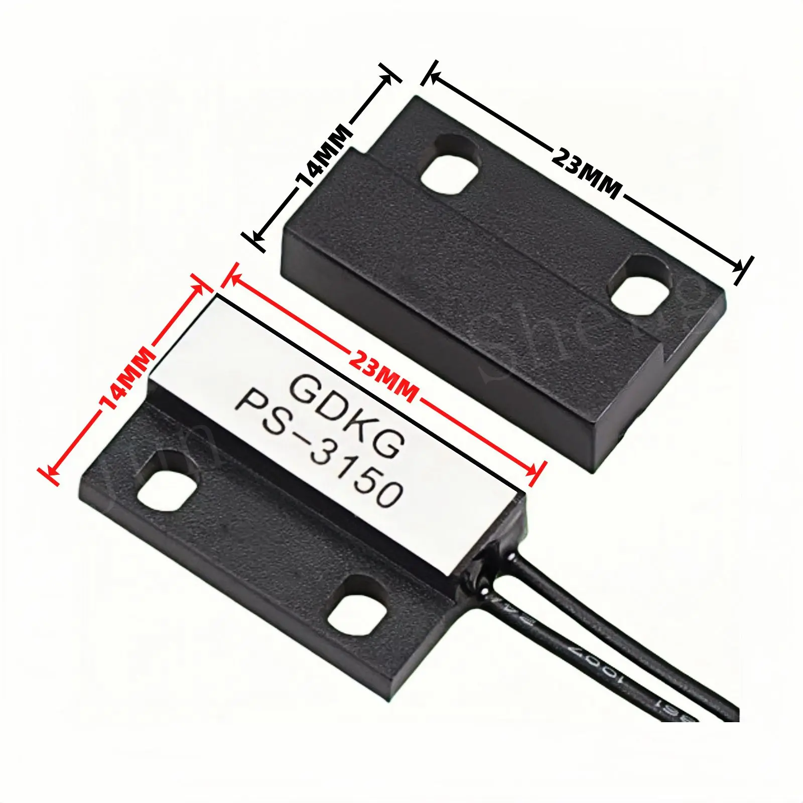 10PCS High Quality PS-3150 Reed Switch Magnetic Contact Normally Open Closed NO/NC 14x23MM PS 3150 Door Window Induction Sensor