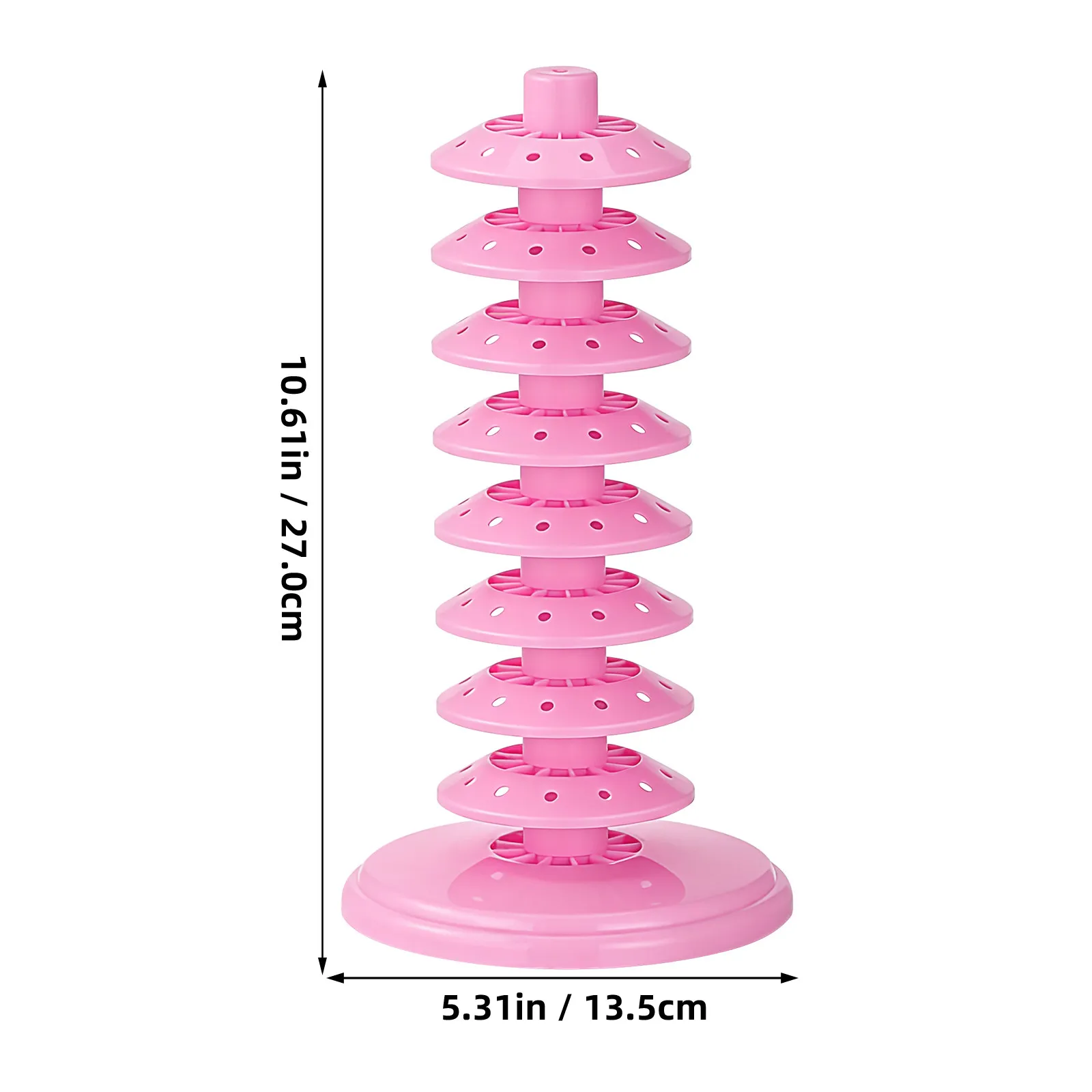 Tiered Plastic Lollipop Holder Strong Wear Resistant Candy Stand Multi-Layer Display Rack Party Shop Desktop Decorative Lollipop