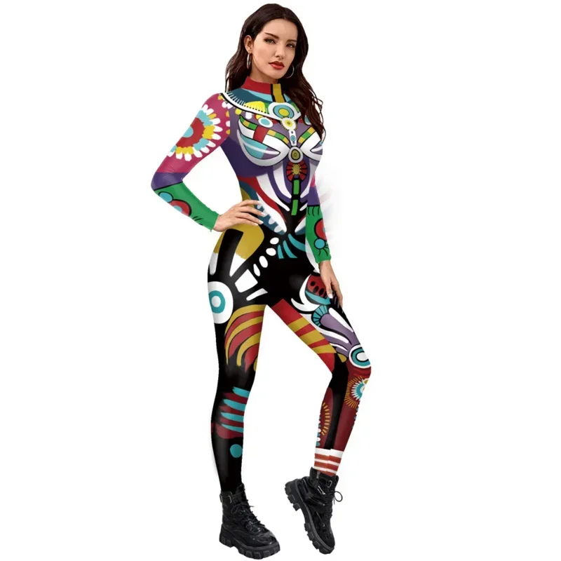 FCCEXIO انمي ياباني طباعة تأثيري حلي الهندسة نمط المرأة بذلة ارتداءها الكبار كرنفال ملابس الحفلات وزرة Wom