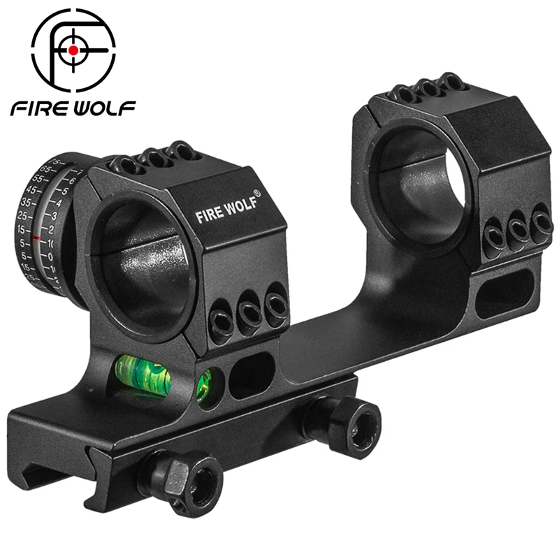 Tactical Hunting Riflescope Mounts With Angle Indicator Bubble Level 25.4mm/30mm Scope Aluminium Alloy Mount Rings