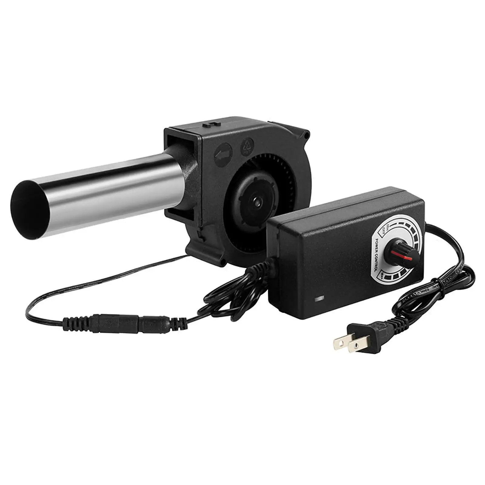 BBQ Blower Fan Camping Tools with Speed Controller Accessories Lightweight Air Blower for Hiking Cooking Fireplace Camping