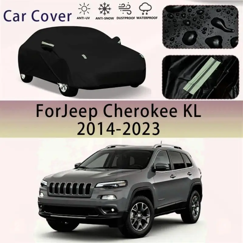 

For Outdoor Protection Full Waterproof Dustproof All-Weather Protection Full Coverage for Jeep Cherokee KL 2014 2023 Car Covers