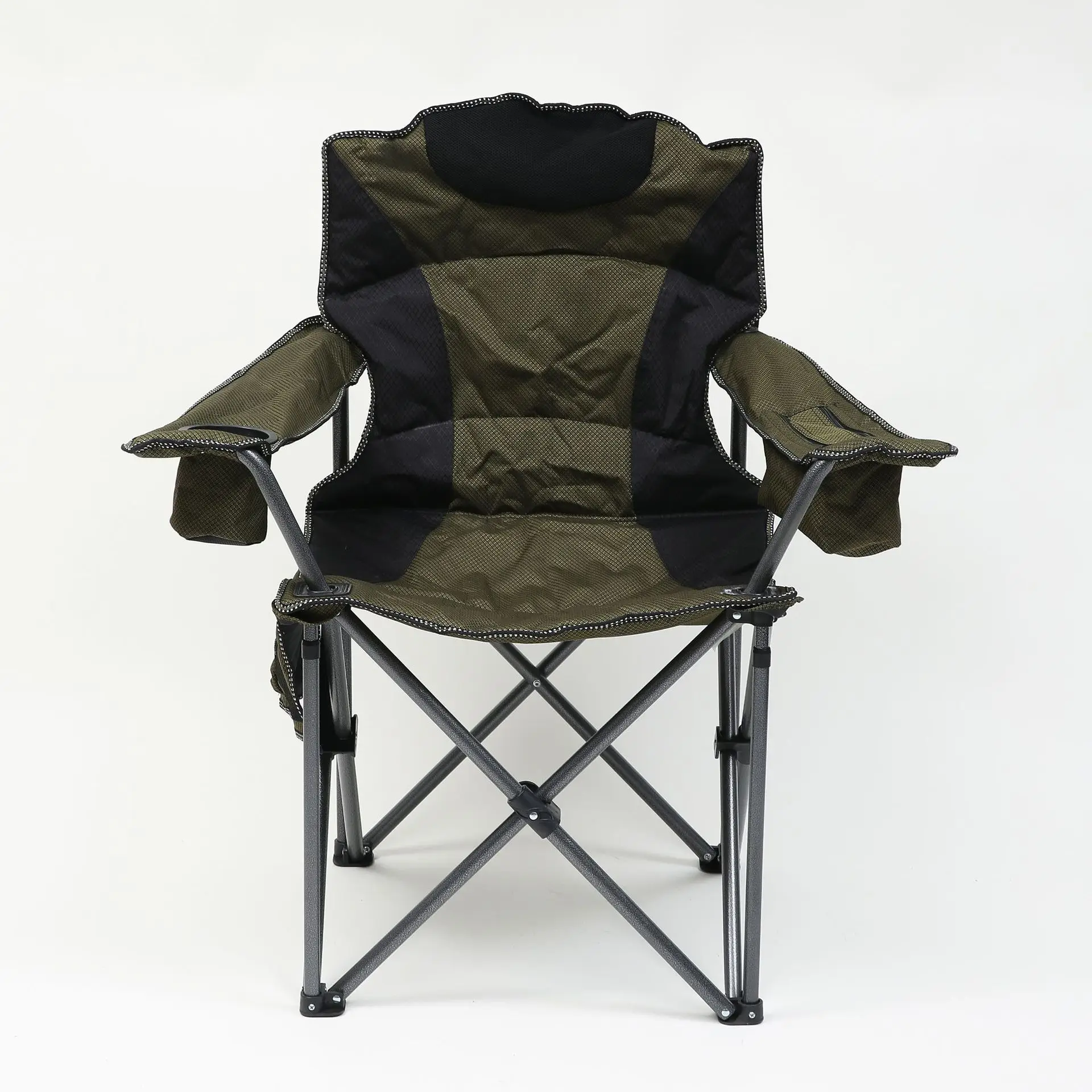 FOR Camping Chair Lumbar Back Padded Camp Chair Heavy Duty Oversized Folding Camping Chair Outdoor Use