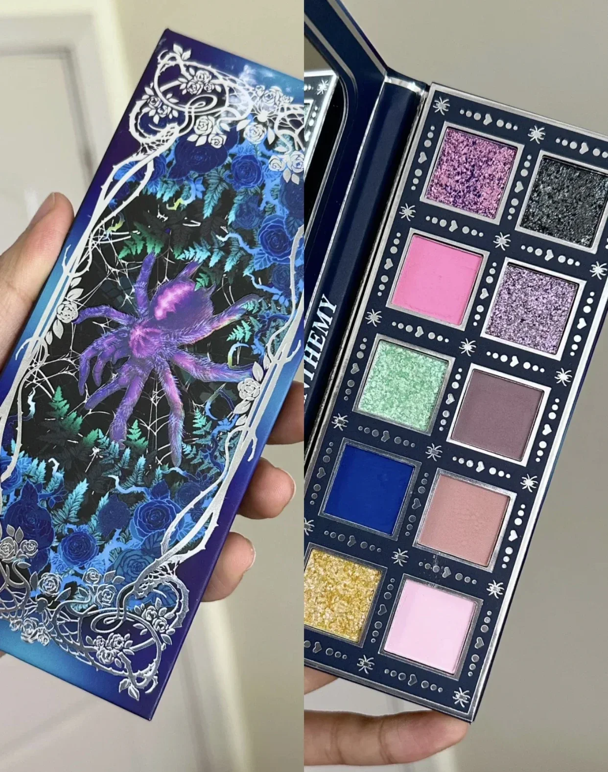 アンセミー 10 カラー マット パール シマー グリッター カメレオン アイシャドウ パレット