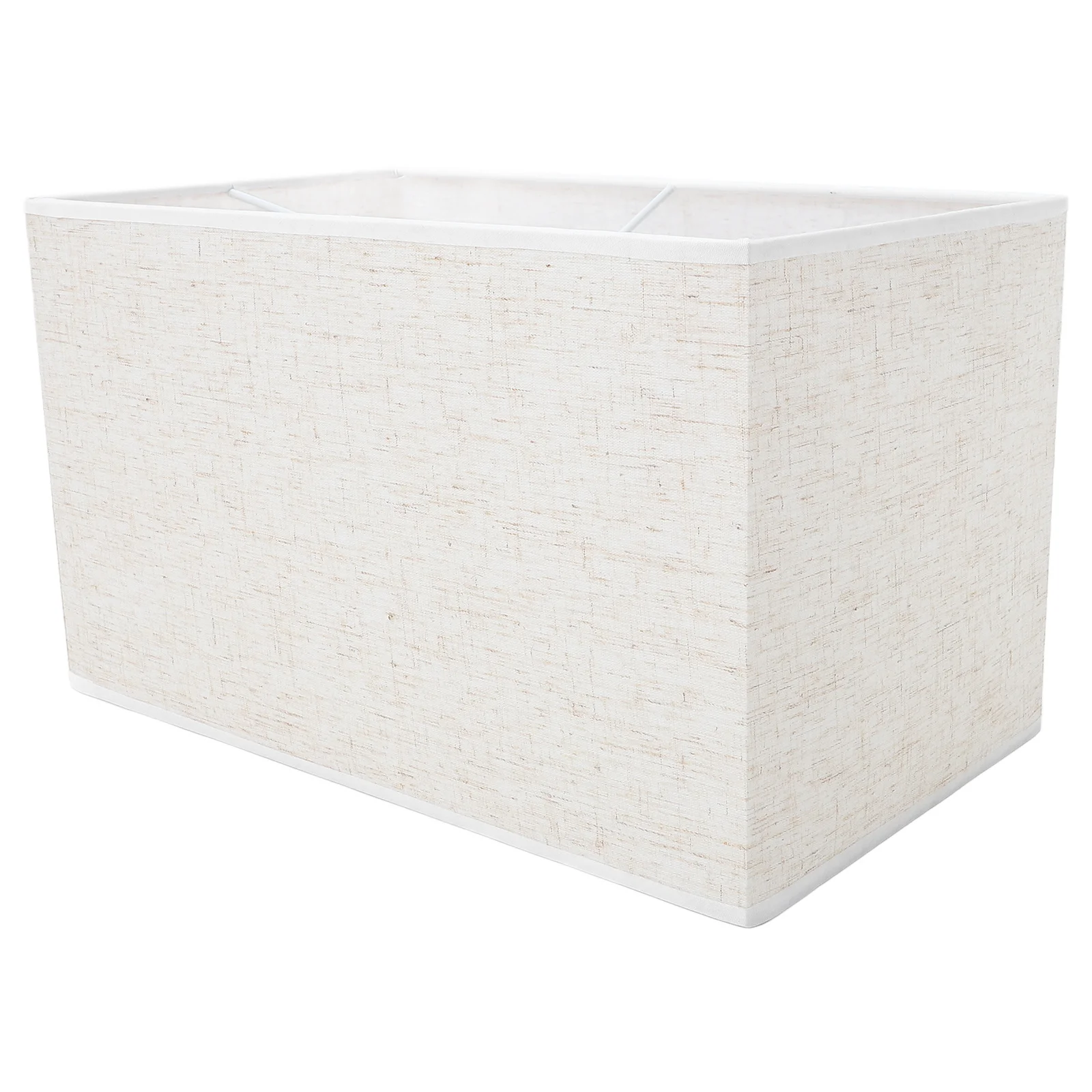 

Linen Lampshade Rectangular Cloth Light Cover Simple Style Dustproof Decorative For Home Bedroom Study Hotel Use