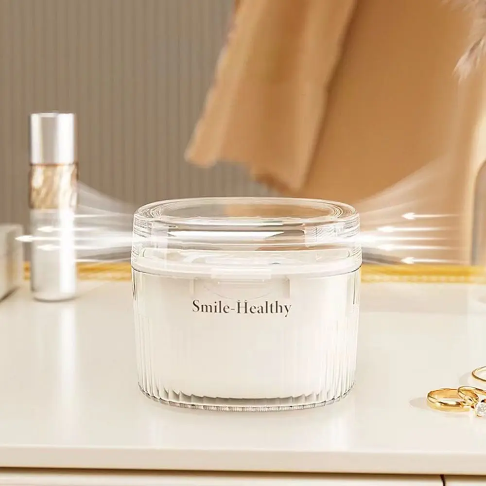 

Plastic Orthodontic Retainer Invisible No-Leak Retainer Cleaning Case Moisture-proof Space Saving Braces Storage Box for Home