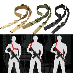 Shot Gun Belt Hunting Accessories Gear Double Point Gun Sling Shoulder Strap Rifle Rope Belt with Metal Buckle Hunt Accessories