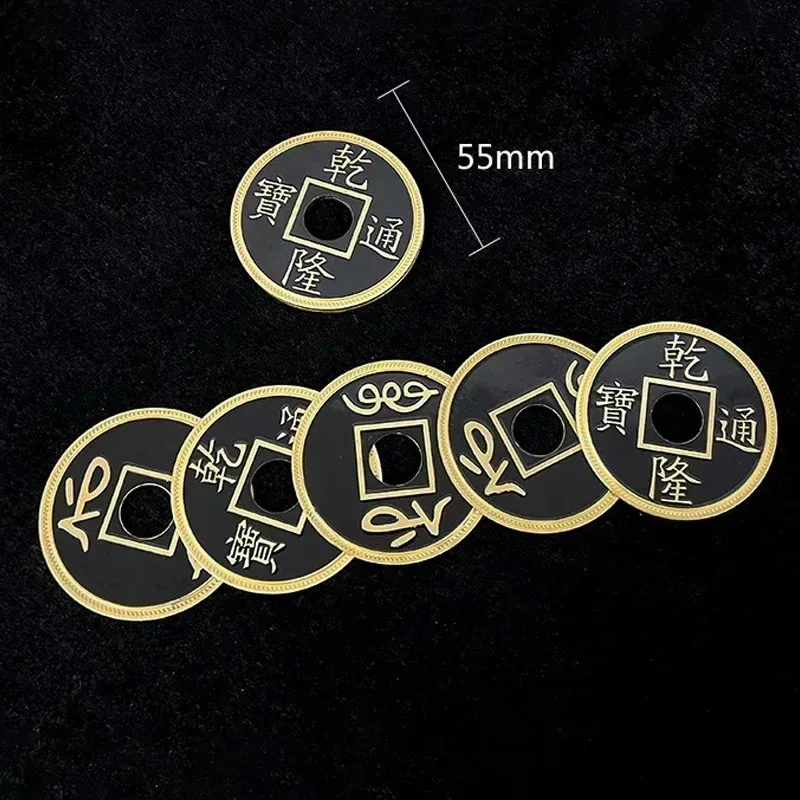 فانتوم العملات الصينية (المرحلة) بواسطة أوليفر ماجيك 55 مللي متر عملة خدعة سحرية عن قرب ماجيا ماجي السحرة الدعامة ملحق