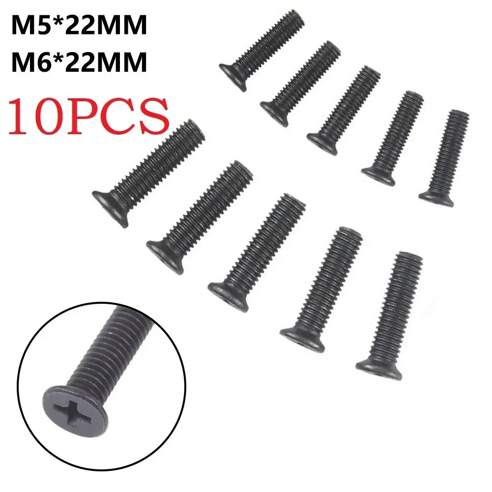 Fasteners Screws Power Tool Accessories Drill Chuck Fixing Screw For 1/2inch Left Hand M5 M6 Shank Thread 10Pcs