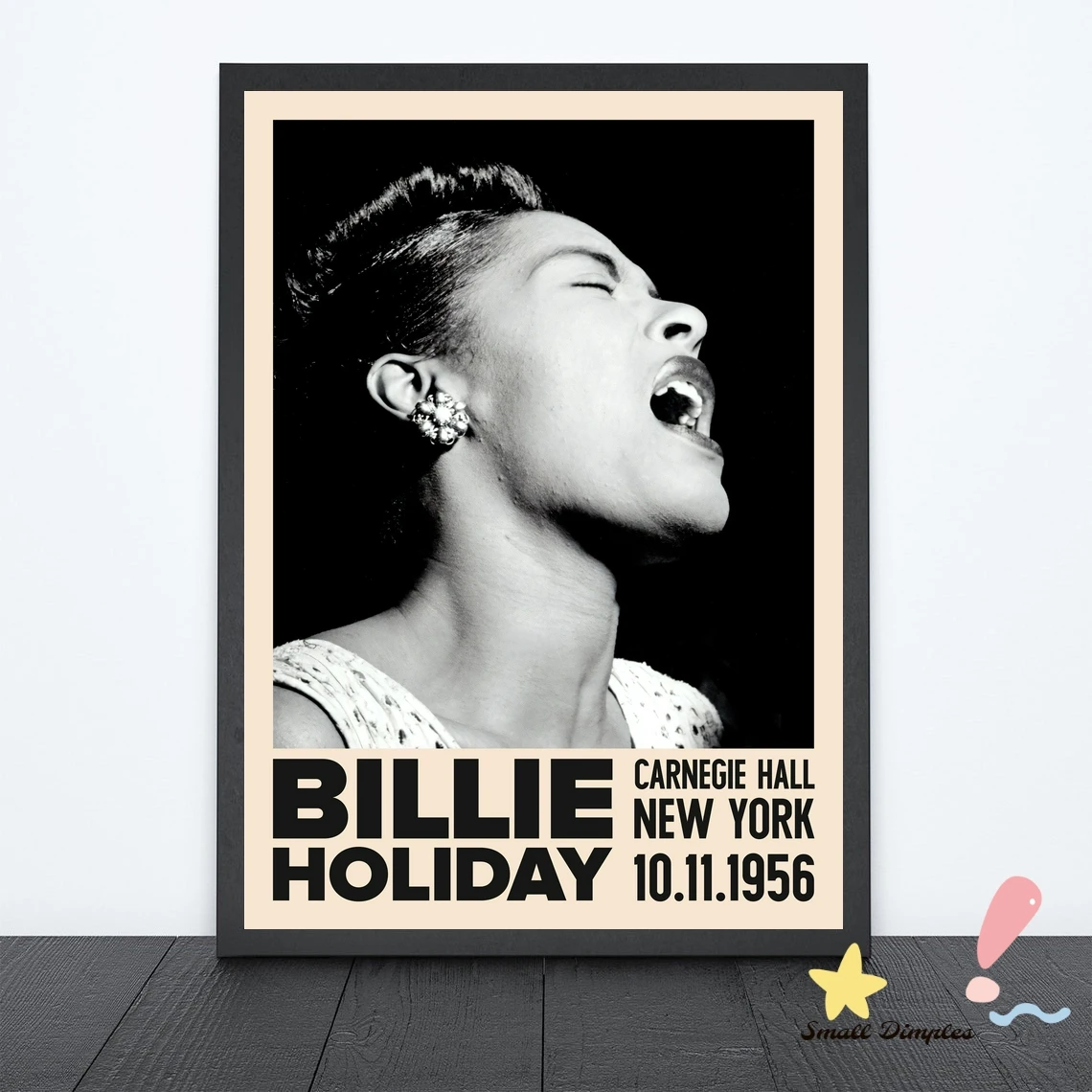 Billie Holiday Poster Music Star Poster Canvas Art Print Home Decoration Wall Painting ( No Frame )