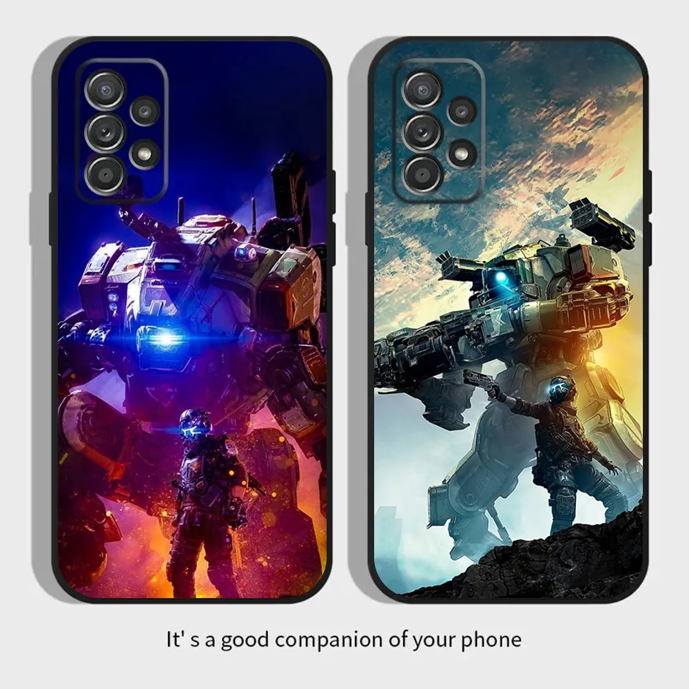 T-Titan-Fall 2 Cool Mecha Phone Case For Samsung S21,S22 Ultra,S20,S30 plus,S22 plus,S23,S30 ultra 5G Silicone Cover