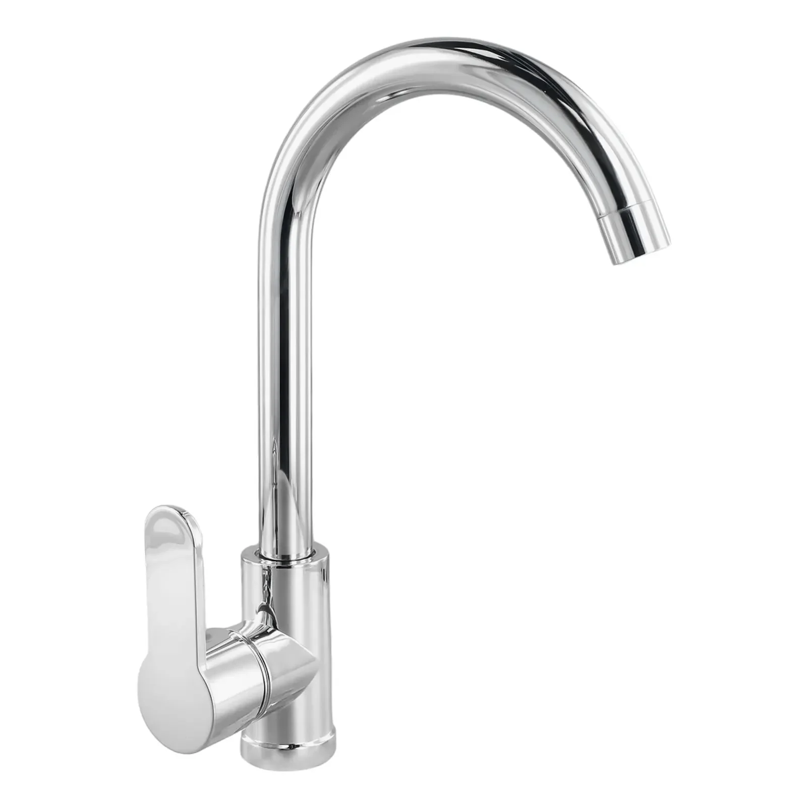 Kitchen Bathroom  Faucet Polished  Chrome Plated  Swivel Basin  Sink Cold Hot Mixer Water Tap Deck Mounted Bathroom Faucet