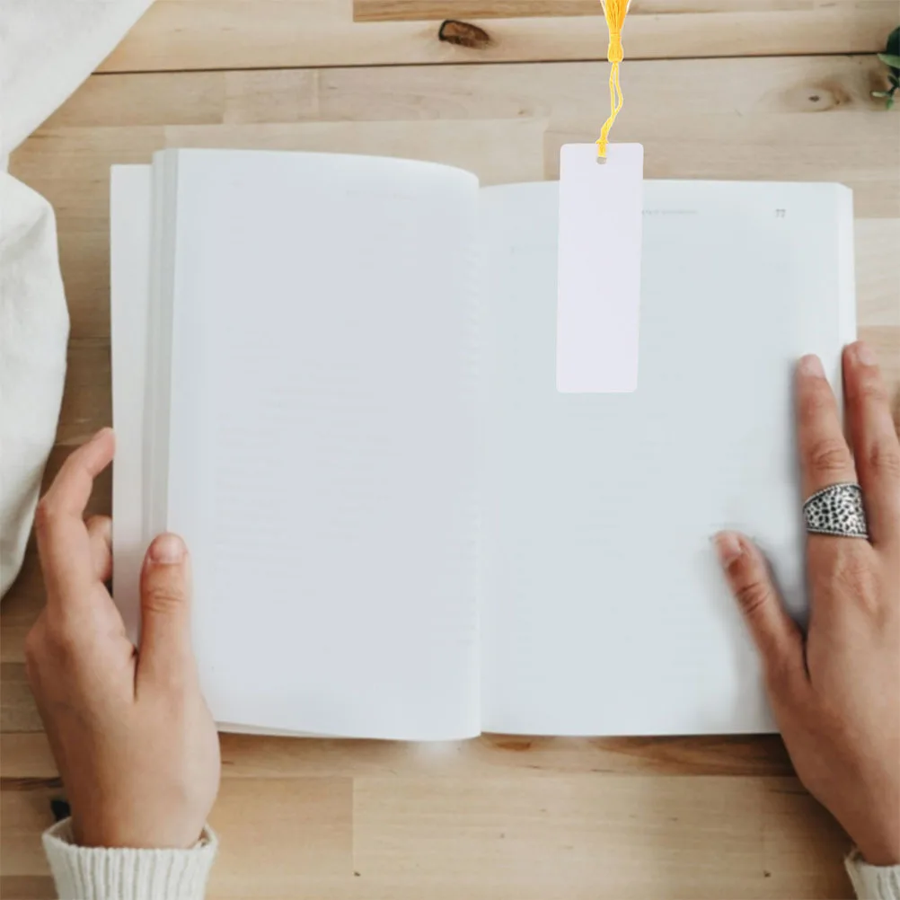 10 Zestawów Aluminiowych Zakładek Metalowych do Sublimacji DIY, Zakładki do Książek z Frędzlami do Termotransferu, Hurtowe Zakładki z Frędzlami dla Uczniów