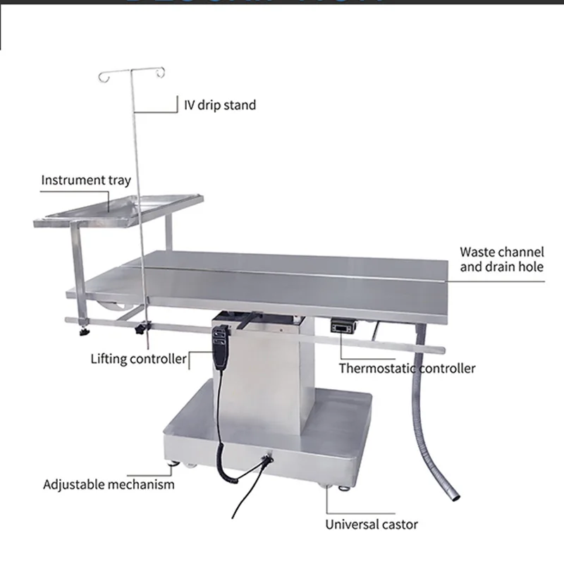 EUR VET Beautiful Design Veterinary Clinic Surgical Treating Table Veterinary Equipment V-Type Animal Operating Table