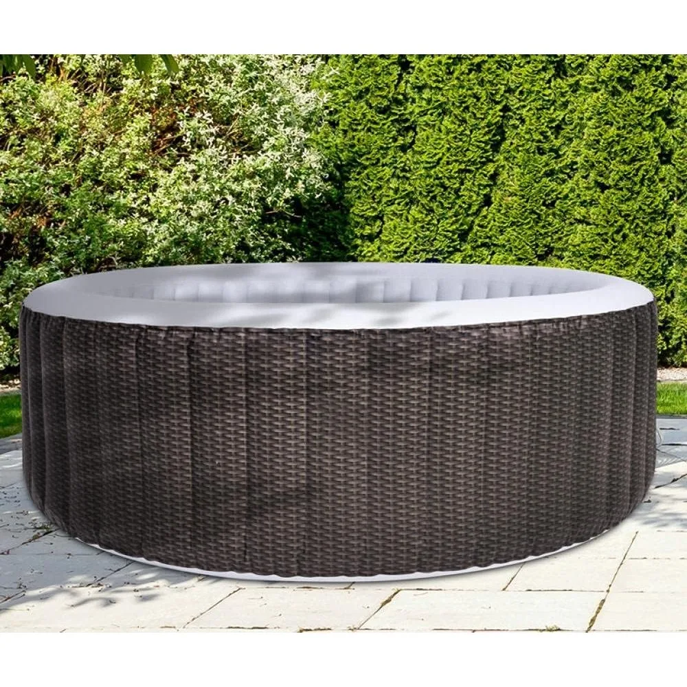 Outdoor bathtub, swimming center with seats, sturdy foldable, inflatable spa, home pool - Brown204 x 70cm, outdoor bathtub